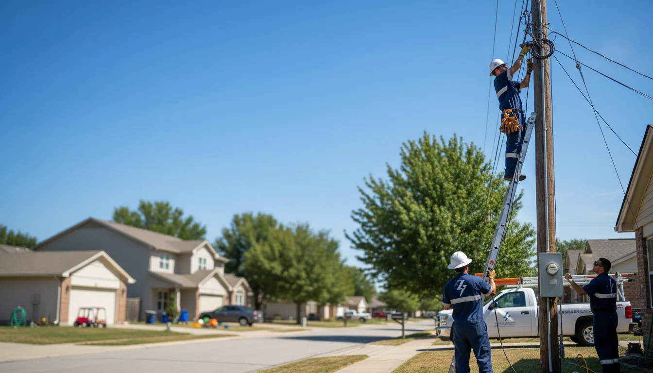Residential electrician providing installation services in Harrison, OH